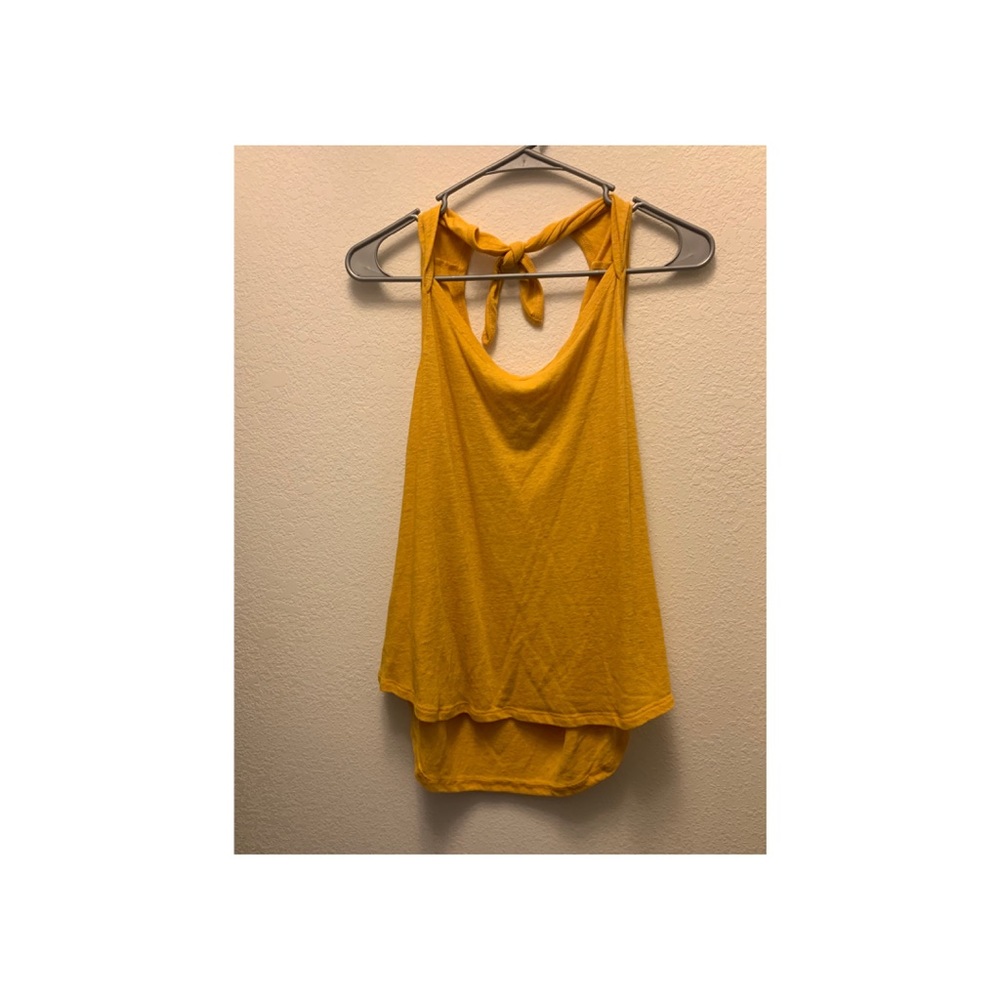 Yellow Tank With Tie On Back